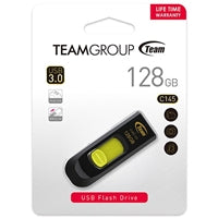 Team C145 128GB USB 3.0 Yellow USB Flash Drive Team C145 128GB USB 3.0 Yellow USB Flash Drive